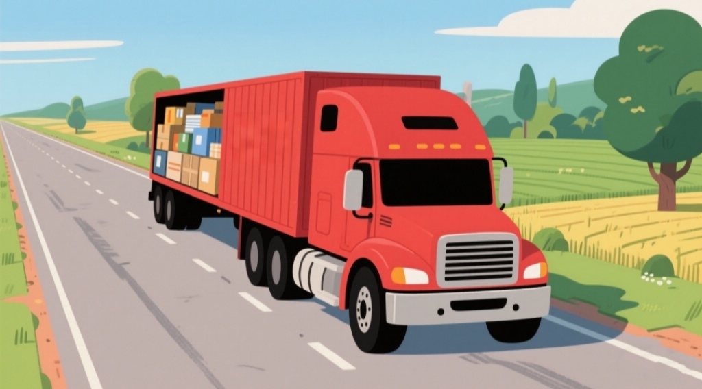 Russia-China Cross-Border Truck Transport - Freight Trucks at Manzhouli Border