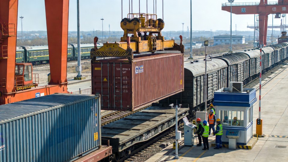 China-Russia customs clearance and border transshipment for rail freight cargo